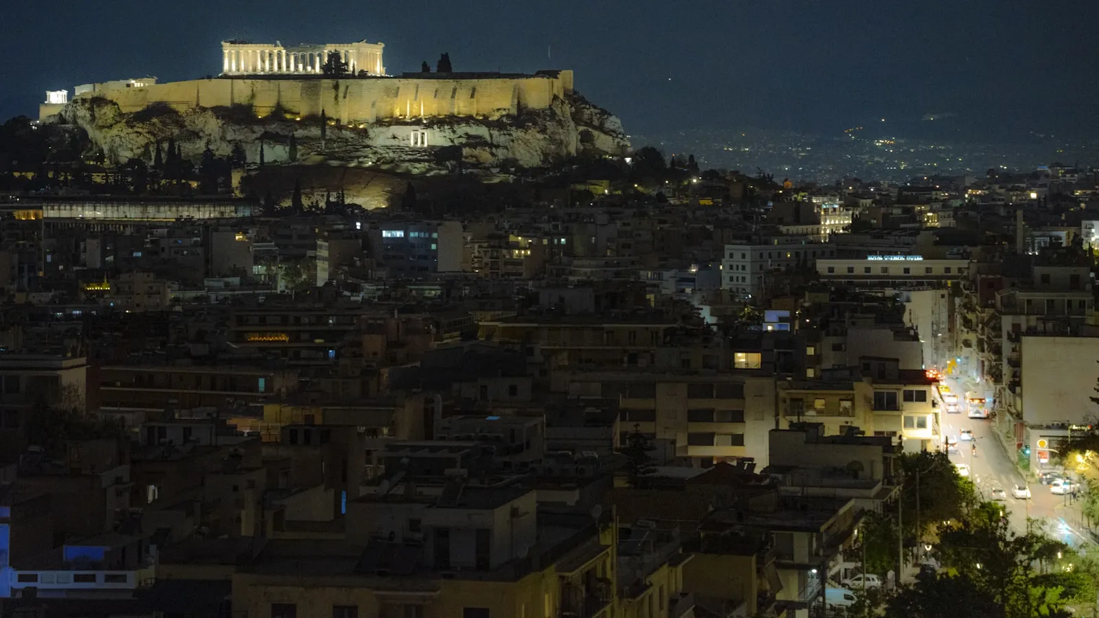 Rooftop dinner with Acropolis view