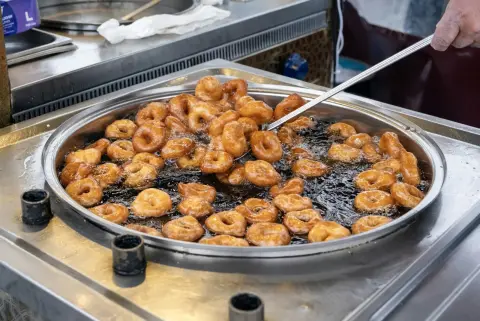 Loukoumades — honey doughnuts